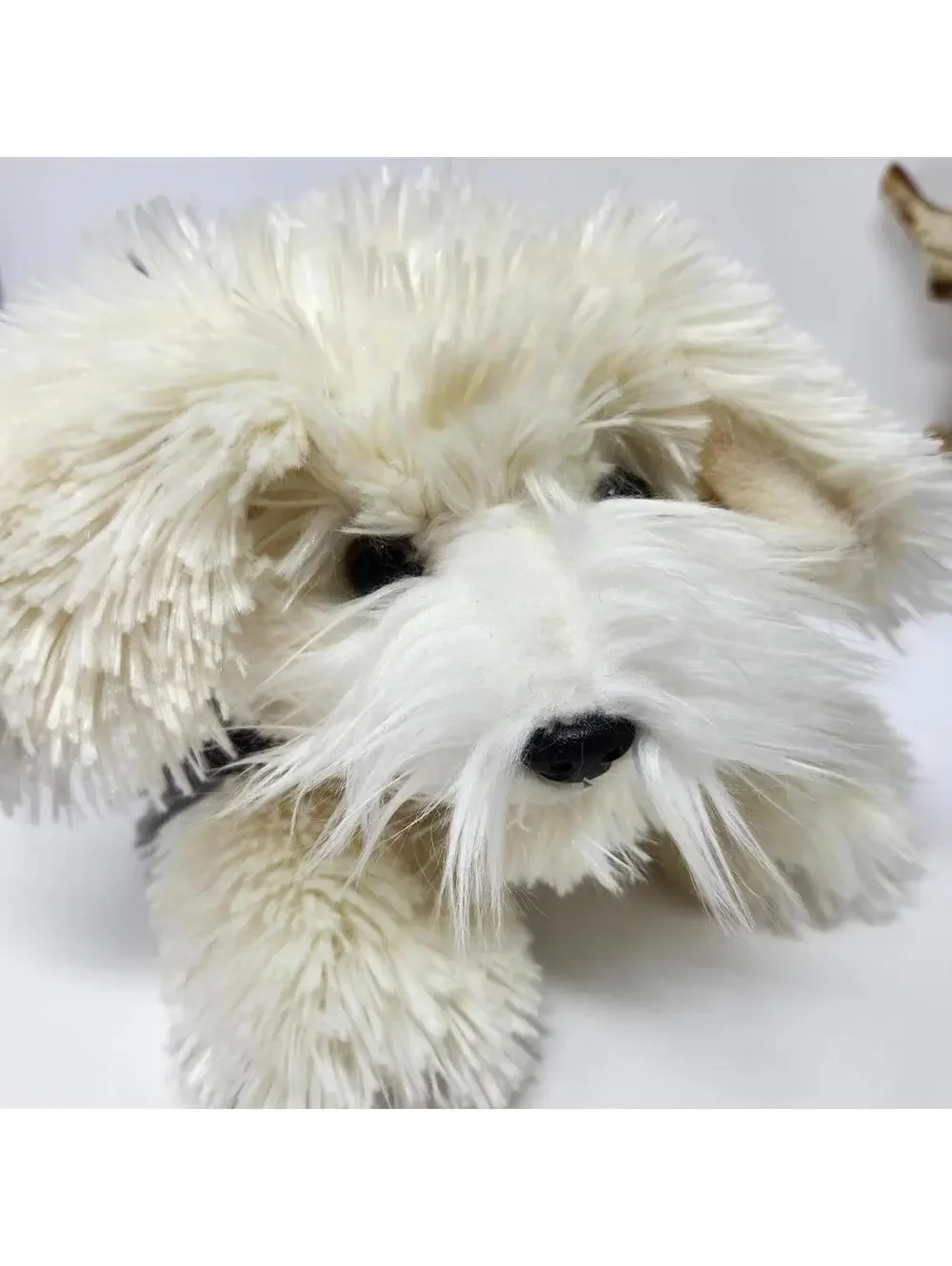 Aurora Puppy Dog Plush Stuffed Animal Gray White Floppy 11